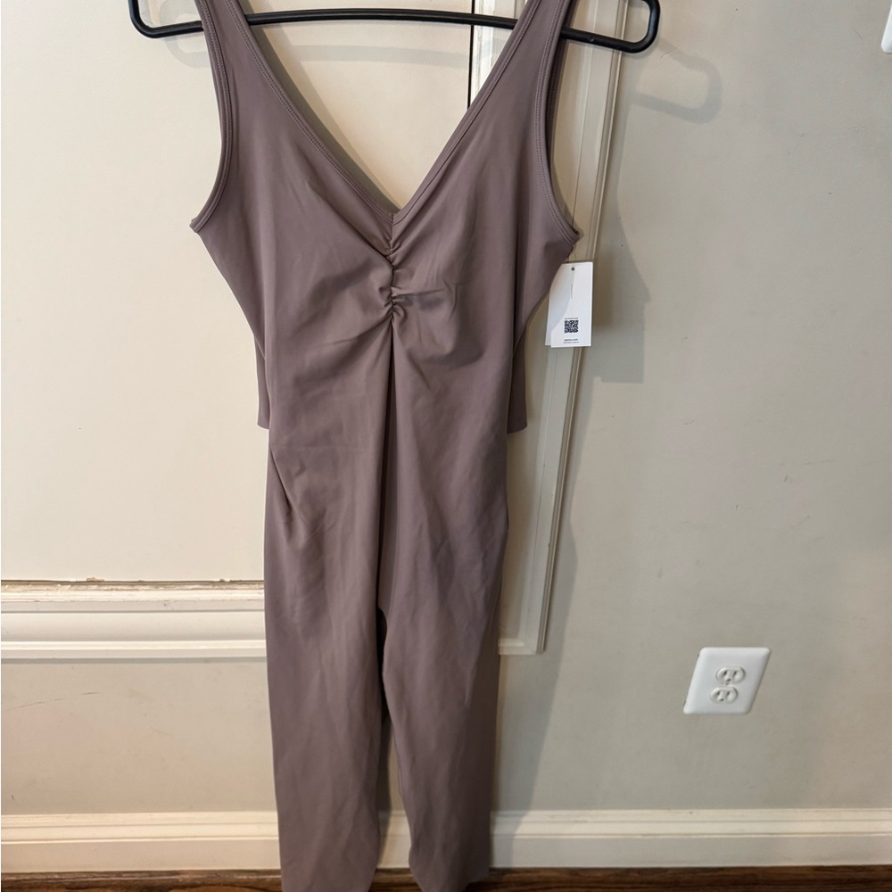 SPANX Sleeveless Jumpsuit in Taupe